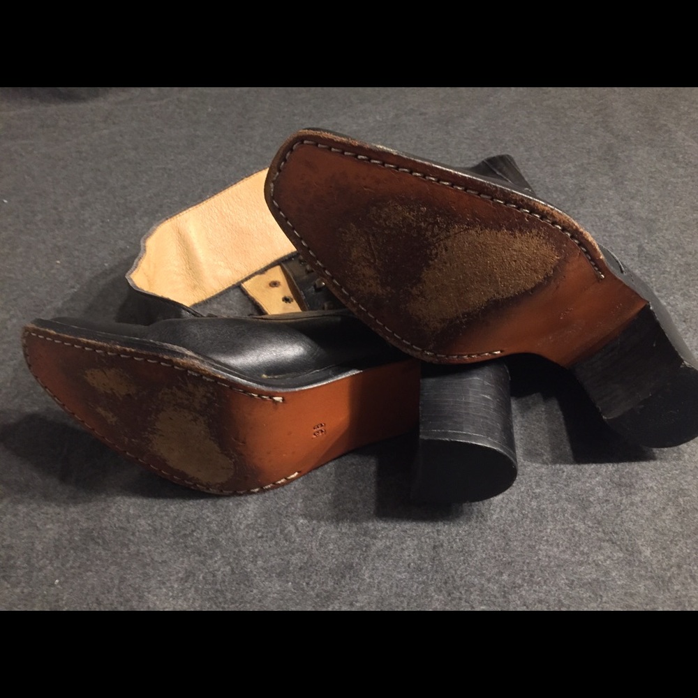 Sonora black leather speed lace boots